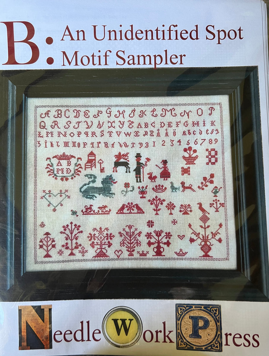 NeedleWork Press B An Unidentified Spot Motif Sampler Victorian Rose