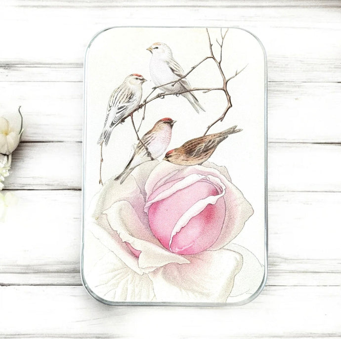 Firefly Notes Rose & Birds Tin