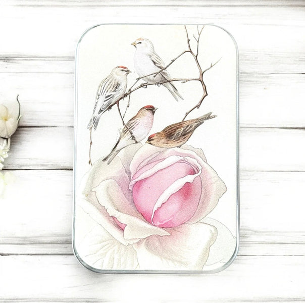 Firefly Notes Rose & Birds Tin