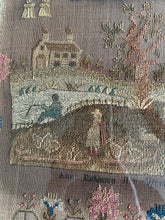 Load image into Gallery viewer, Antique English Needlework Sampler Ann Robinson 1843