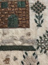 Load image into Gallery viewer, Antique English Needlework Sampler M Cusin 1821