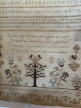 Load image into Gallery viewer, Antique English Needlework Sampler Edith Mary Gynn 1877