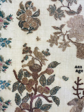 Load image into Gallery viewer, Antique English Needlework Sampler Ann Gording 1834
