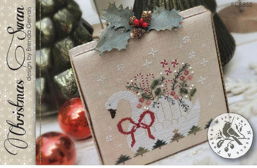 With thy Needle Christmas Swan