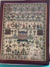 Load image into Gallery viewer, Antique English Needlework Sampler M Cusin 1821