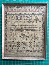 Load image into Gallery viewer, Antique Needlework Sampler Mary Nutting 1823