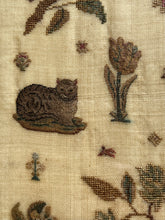 Load image into Gallery viewer, Antique English Needlework Sampler Ann Gording 1834