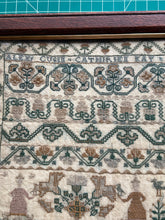Load image into Gallery viewer, Antique English Needlework Sampler M Cusin 1821