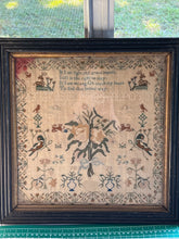 Load image into Gallery viewer, Antique English Needlework Sampler Elizabeth Philpott 1829