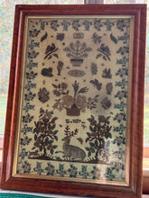 Load image into Gallery viewer, Antique English Needlework Sampler Ann Gording 1834