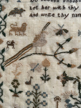 Load image into Gallery viewer, Antique English Needlework Sampler Harriet Powell 1843