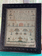 Load image into Gallery viewer, Antique English Needlework Sampler Elisabeth Martens 1839