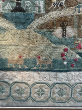 Load image into Gallery viewer, Antique Norfolk English Needlework Sampler Eliza Saunders 1814 Adam &amp; Eve