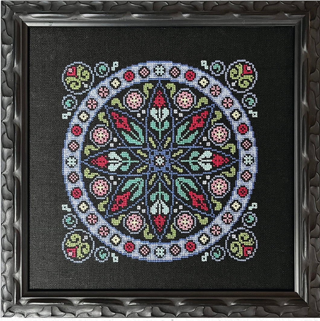 Ink Circles Rose Window