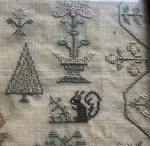Load image into Gallery viewer, Antique English Needlework Sampler Frances Nichols 1821