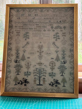 Load image into Gallery viewer, Antique English Needlework Sampler Frances Nichols 1821
