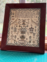 Load image into Gallery viewer, Antique English Needlework Sampler Harriet Powell 1843