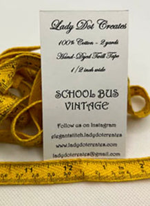 Lady Dot School Bus Vintage Tape