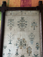 Load image into Gallery viewer, Antique English Needlework Sampler Anonymous c 1840 in Parson&#39;s Frame