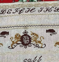Load image into Gallery viewer, Antique Sampler M Meadows c 1850