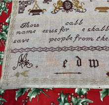 Load image into Gallery viewer, Antique Sampler M Meadows c 1850