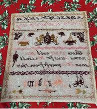 Load image into Gallery viewer, Antique Sampler M Meadows c 1850