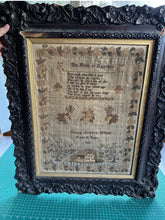 Load image into Gallery viewer, Antique English Needlework Sampler Sarah Stott 1837