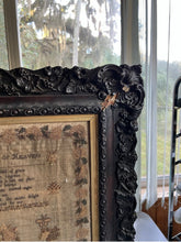 Load image into Gallery viewer, Antique English Needlework Sampler Sarah Stott 1837