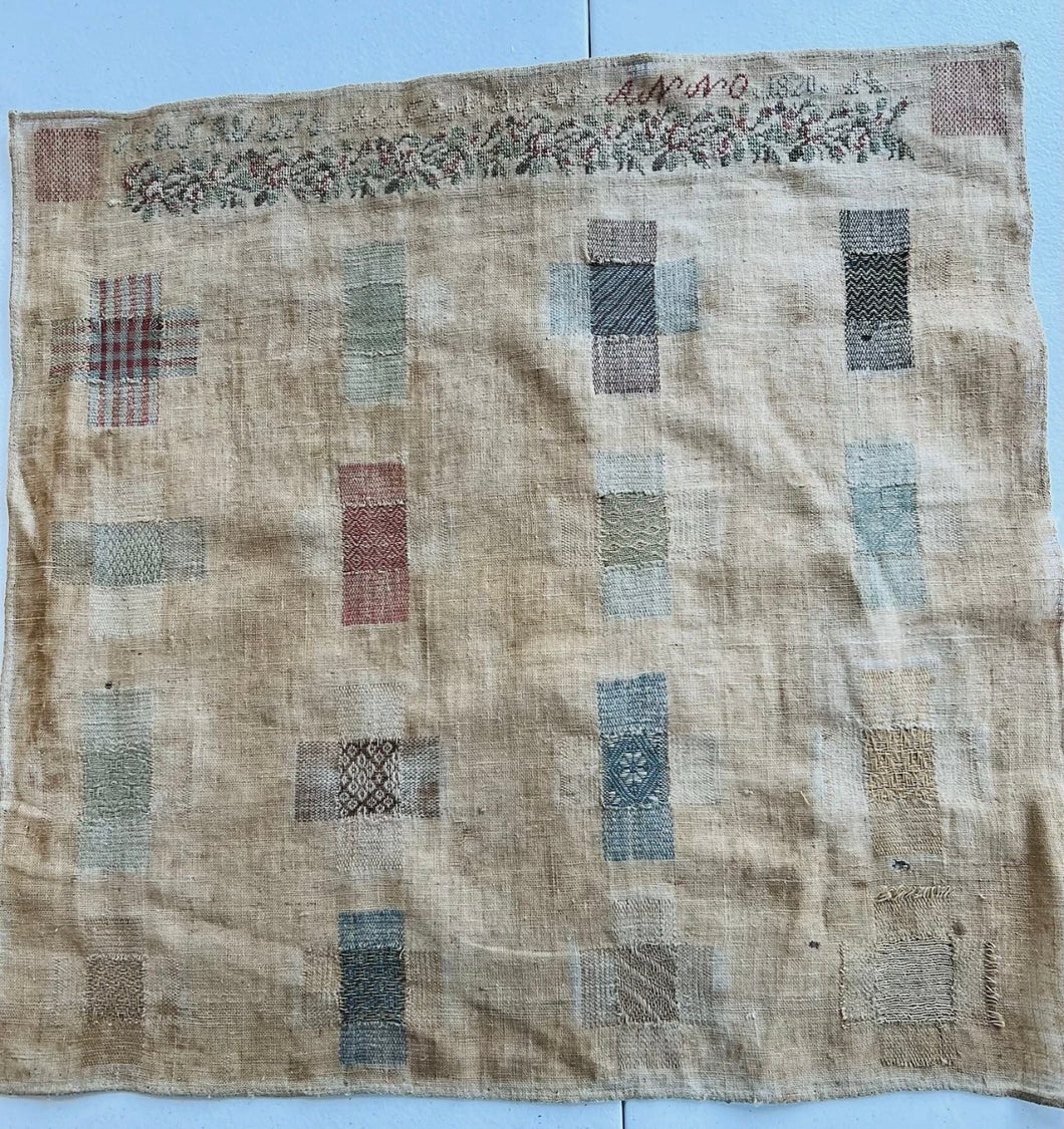 Antique Darning Sampler Gertrude Aetenaurs 1820