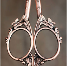 Load image into Gallery viewer, Butterfly Scissors (Choose Gold or Copper)
