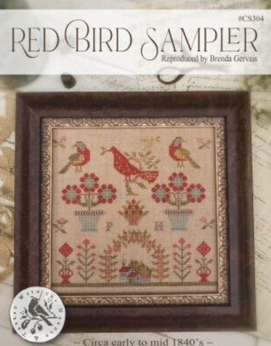 With Thy Needle Red Bird Sampler