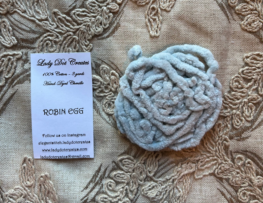 Lady Dot Robin Egg Chenille