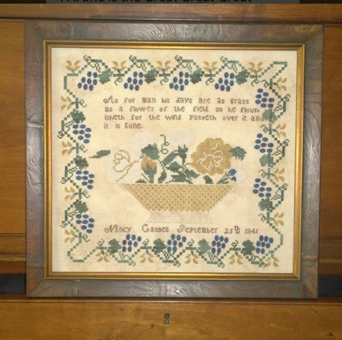 Samplers Not Forgotten Nancy Cassell 1841