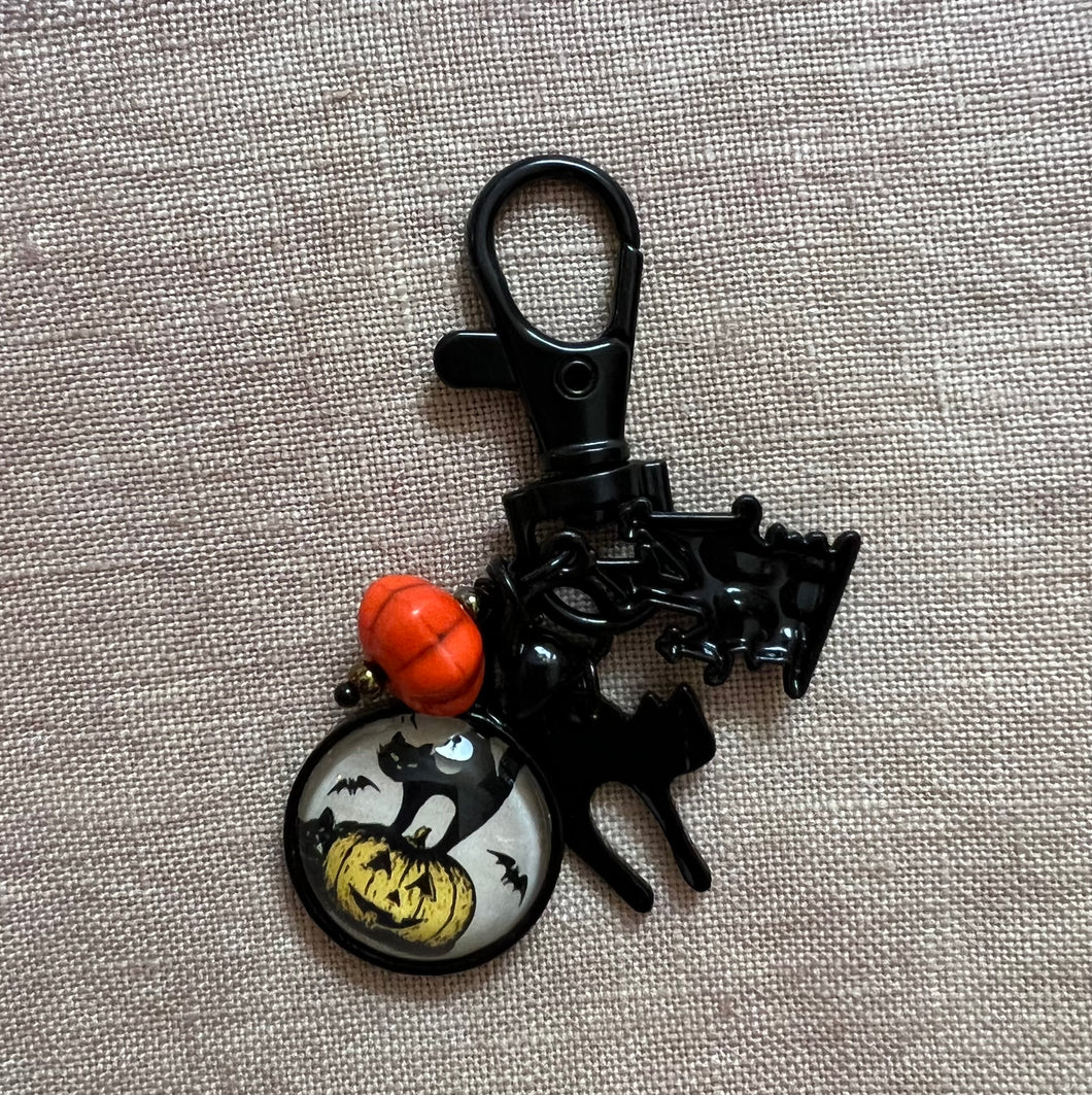 Lady Dot Black Cat Fob For Anything