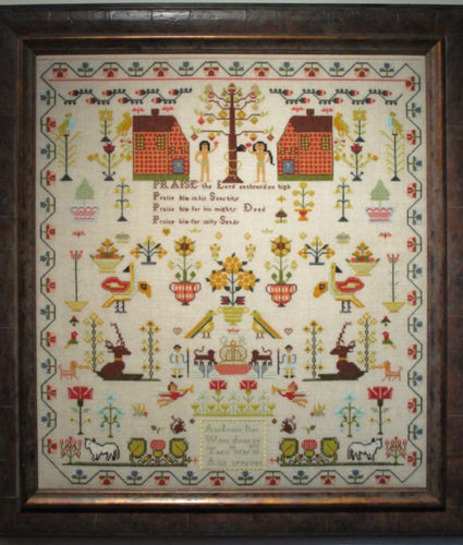 The Scarlet Letter ~ Jane Moore 1820 Reproduction Sampler Pattern – Hobby  House Needleworks